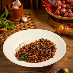 ข้าวกะเพราหมูสับเวรี่กู๊ด