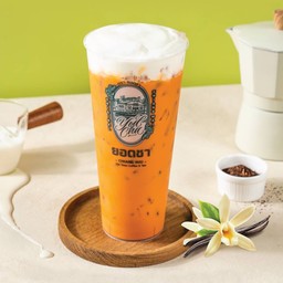 ชาไทยคั่วกลางวานิลลาครีมชีส