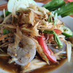 ตำกุ้งสด