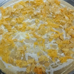 วนิลา+ฝอยทอง+คอนเฟลก+นม