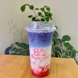 อัญชัน-นมสด-สตรอว์เบอร์รี่(22 oz.)