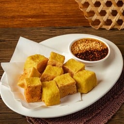 เต้าหู้ทอดคัสตาร์ด กรอบนอกนุ่มใน