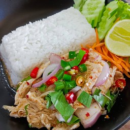 ข้าวยำไก่ฉีก