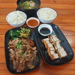 Setขาหมู+หมูกรอบ