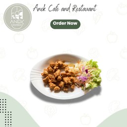 (กับข้าว)ไก่เต๋าทอดน้ำปลา