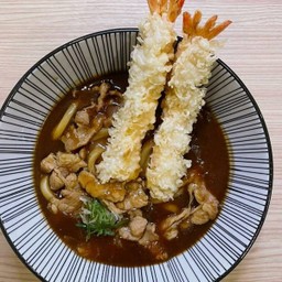 Shrimp Tempura Pork Curry Udon