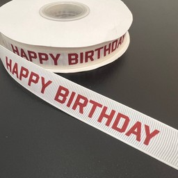ริบบิ้น แฮปปี้เบิร์ดเดย์ (ความกว้าง 2 ซม.)