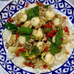 ข้าวผัดฉ่าหอยเชลล์