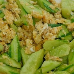 ผัดแตงกวาใส่ไข่(กับข้าว)