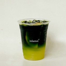 Yuzu + Green Tea Sparkling (ชาเขียวยูสุโซดา) (Delivery)