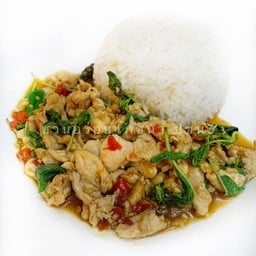 D ข้าวราดกะเพราไก่