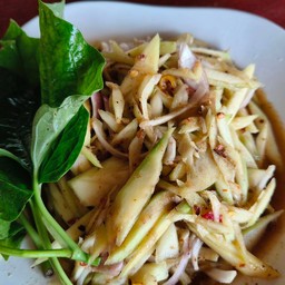ตำมะม่วงปลาย่าง