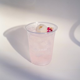 Lychee&Rose Soda (ลิ้นจี่ กุหลาบ โซดา) (Delivery)