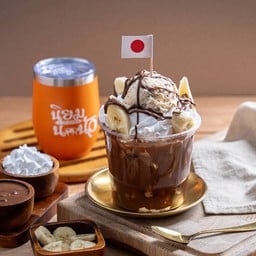 มินิโทสต์และผองเพื่อน (กล้วย+ไอศรีมวนิลลา+นูเทลล่า)