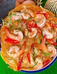 ไข่ข้นห่อหมกกุ้ง (กับข้าว)