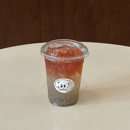rose tea with korean yuzu honey and chia seed