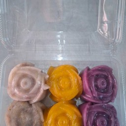 ขนมนึ่ง กล้วย  มันม่วง ฟักทอง