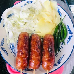 ไส้กรอกหมูล้วน 3ไม้