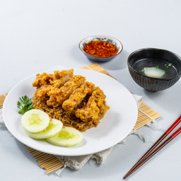 ข้าวมันไก่ทอด  (ธรรมดา)