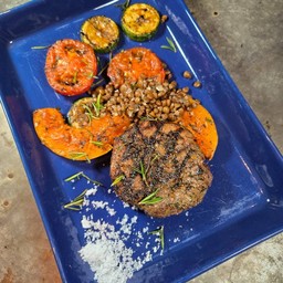 Beef 150 g w/ Grilled wilted vegatable