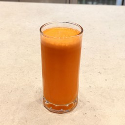 Carrot, Apple & Lime Juice.