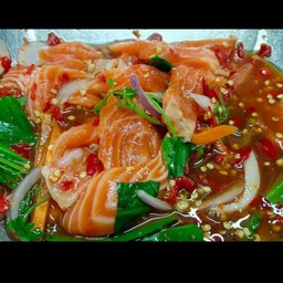 แซลมอน+ม่วงโพด