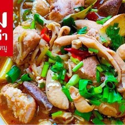 ต้มยำหม่าล่าเครื่องในไก่ คราบบ แซ็บๆ