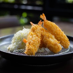 Set กุ้งชุปเกล็ดขนมปังทอด