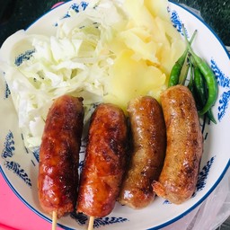 ไส้กรอกหมูล้วน2ไม้ +วุ้นเส้น2ไม้