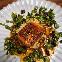 Salmon raisin