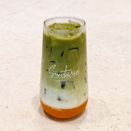 Ice Caramel Matcha Latte.