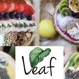 Leaf_Cafe อาหารสุขภาพ สลัด กาแฟ ชาเขียว น้ำสกัดเย็น กรีกโยเกิร์ต สมูทตี้โบล์ว ลีฟ คาเฟ่