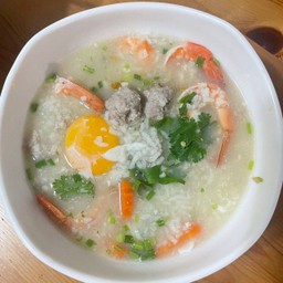 ข้าวต้มหมู+กุ้ง
