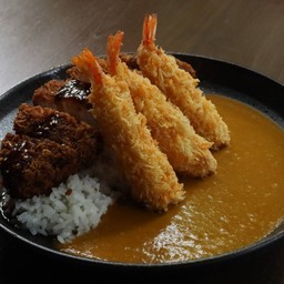 [อร่อยซ่ากับโค้ก] ข้าวแกงกะหรี่ หมู+กุ้ง +  โค้ก ไม่มีน้ำตาล (กระป๋อง)