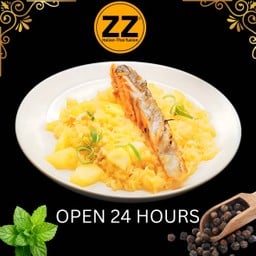 4007 ข้าวผัดสับปะรดปลาเซลมอนย่างเกลือ