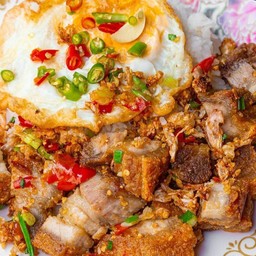 คั่วพริกเกลือราดข้าว