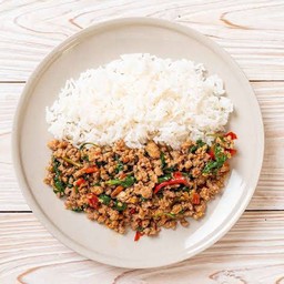 Minced Pork And Basil Rice