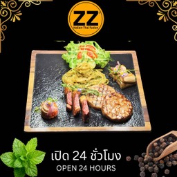 1905 วากิวสะโพก+บอสตันพอร์คทานกับฟิตตูชินี่เพสโต