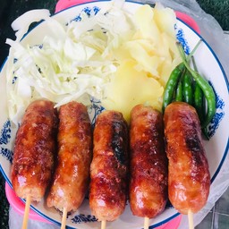 ไส้กรอกหมูล้วน5ไม้