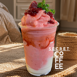 สตรอว์เบอรี่โยเกิร์ตสมูทตี้