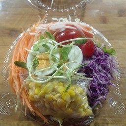 Vegetable Salad, Boiled Egg, Crab Stick