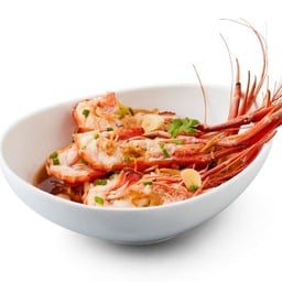 กุ้งนึ่งกระเทียม