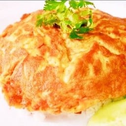 ข้าวไข่เจียวกุ้งสับ