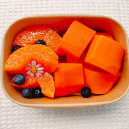 มะละกอจับคู่ส้ม