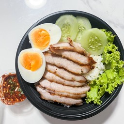 ข้าวคอหมูย่าง-ร้านคอหมูอ้วน