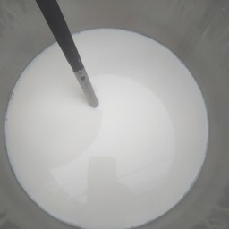 น้ำเต้าหู้ ใส่เม็ดแมงลัก วุ้น ลูกเดือย