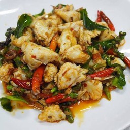 เนื้อปูผัดพริกเผา