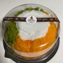 เค้กฝอยทองลาวา ผสม