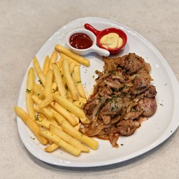 Pan fried chicken liver