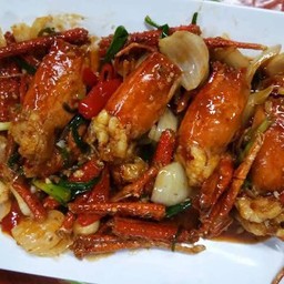 กุ้งผัดพริกเผา
